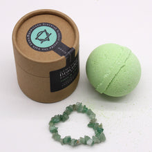 Load image into Gallery viewer, Green Aventurine Gem Bracelet Bath Bomb