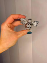Load image into Gallery viewer, Brass Bee Drawer Knob - Nickel Finish