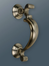 Load image into Gallery viewer, Brass Doctors Door Knocker - Pewter Finish