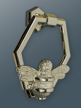 Load image into Gallery viewer, Honeycomb Bee Door Knocker - Nickel Finish