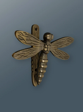 Load image into Gallery viewer, Brass Dragonfly Door Knocker - Bronze Finish