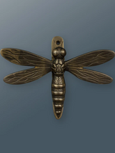 Load image into Gallery viewer, Brass Dragonfly Door Knocker - Bronze Finish
