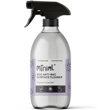 Load image into Gallery viewer, Miniml Anti-Bac Surface Cleaner - French Lavender. 500ml Glass Pump