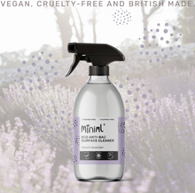 Load image into Gallery viewer, Miniml Anti-Bac Surface Cleaner - French Lavender. 500ml Glass Pump