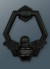Load image into Gallery viewer, Brass Honeycomb Bee Door Knocker - Black Finish