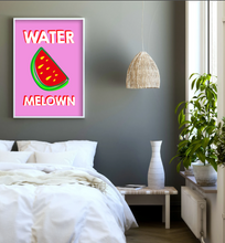Load image into Gallery viewer, WATER MELOWN TYPOGRAPHY ART PRINT/ART POSTER/WALL ART - A5