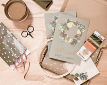Load image into Gallery viewer, Wild Wreath Modern Embroidery Kit