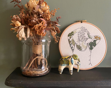 Load image into Gallery viewer, Botanical Tattoos Modern Embroidery Kit