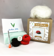 Load image into Gallery viewer, Ladybird Needle Felting Kit