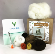 Load image into Gallery viewer, Spotty Owl Needle Felting Kit