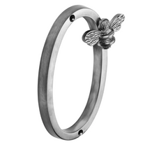Load image into Gallery viewer, Brass bee Premium House/Door Numbers with Bee in Pewter Finish 0-9