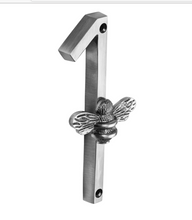 Load image into Gallery viewer, Brass bee Premium House/Door Numbers with Bee in Pewter Finish 0-9
