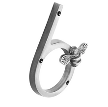 Load image into Gallery viewer, Brass bee Premium House/Door Numbers with Bee in Pewter Finish 0-9