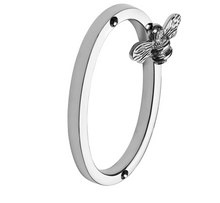 Load image into Gallery viewer, Brass bee Premium House/Door Numbers with Bee in Nickel Finish 0-9