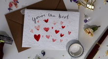 Load image into Gallery viewer, 'You're The Best' Plantable Greeting Card