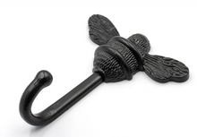 Load image into Gallery viewer, Brass bee Coat Hook - Black Finish