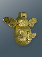 Load image into Gallery viewer, Brass Bee and Mini Bee Door Knocker - Brass Finish
