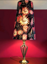 Load image into Gallery viewer, Bespoke Handcrafted Cone Plush Velvet Oversized Lampshades - Protea - 2 Sizes
