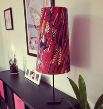 Load image into Gallery viewer, Bespoke Handcrafted Cone Plush Velvet Oversized Lampshades - Botanical Gardens - 8 Designs and 2 Sizes