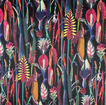 Load image into Gallery viewer, Bespoke Handcrafted Cone Plush Velvet Oversized Lampshades - Botanical Gardens - 8 Designs and 2 Sizes