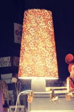 Load image into Gallery viewer, Bespoke Handcrafted Cone Plush Velvet Oversized Lampshades - Animal Print - 2 Designs and 2 Sizes