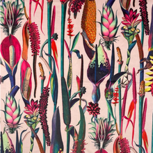 Load image into Gallery viewer, Bespoke Handcrafted Cone Plush Velvet Oversized Lampshades - Botanical Gardens - 8 Designs and 2 Sizes