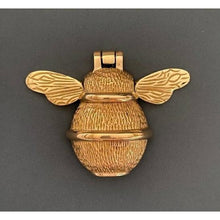 Load image into Gallery viewer, Brass Bumble Bee Door Knocker - Brass Finish