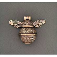 Load image into Gallery viewer, Brass Bumble Bee Door Knocker - Pewter Finish