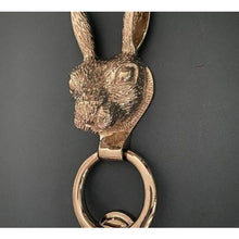 Load image into Gallery viewer, Brass Hare Door Knocker - Nickel Finish
