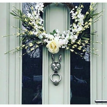 Load image into Gallery viewer, Brass Hare Door Knocker - Nickel Finish