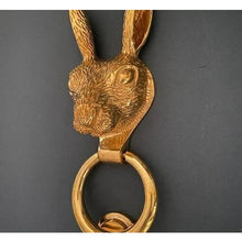 Load image into Gallery viewer, Brass Hare Door Knocker - Brass Finish