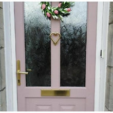 Load image into Gallery viewer, Brass Love Heart Door Knocker - Brass Finish