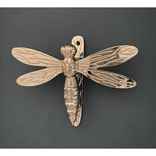 Load image into Gallery viewer, Brass Dragonfly Door Knocker - Nickel Finish
