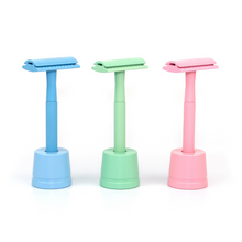 Load image into Gallery viewer, ***NEW ***Reusable Safety Razors for Women & Men | Eco-Friendly Metal Razor - Green Option available
