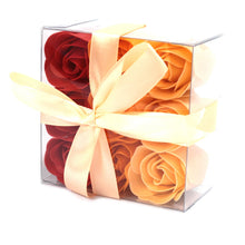 Load image into Gallery viewer, Set of 9 Soap Flower Box - Peach Roses
