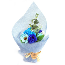 Load image into Gallery viewer, Standing Soap Flower Bouquet - Blue
