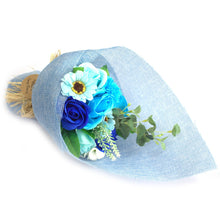 Load image into Gallery viewer, Standing Soap Flower Bouquet - Blue
