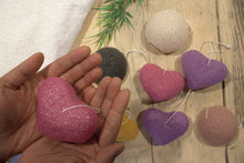 Load image into Gallery viewer, Konjac Heart Sponge - Rose
