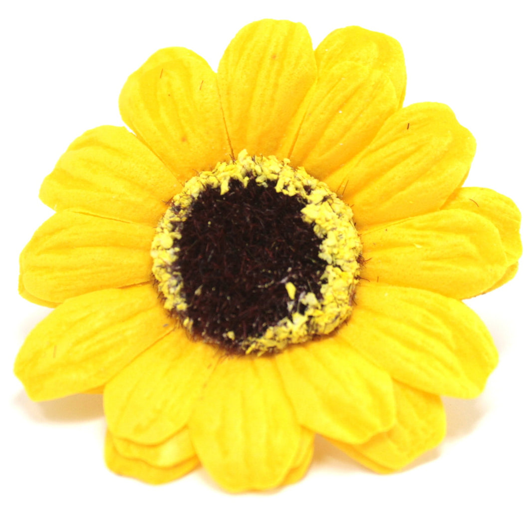 Craft Soap Flowers - Sml Sunflower - Yellow - 10 Pieces