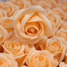Load image into Gallery viewer, Craft Soap Flowers - Med Rose - Peach - 10 Piece
