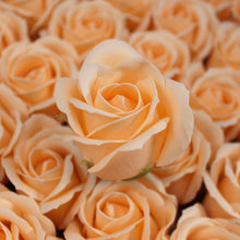 Load image into Gallery viewer, Craft Soap Flowers - Med Rose - Peach - 10 Piece
