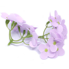 Load image into Gallery viewer, Craft Soap Flowers - Hyacinth Bean - Lavender - 10 Pieces
