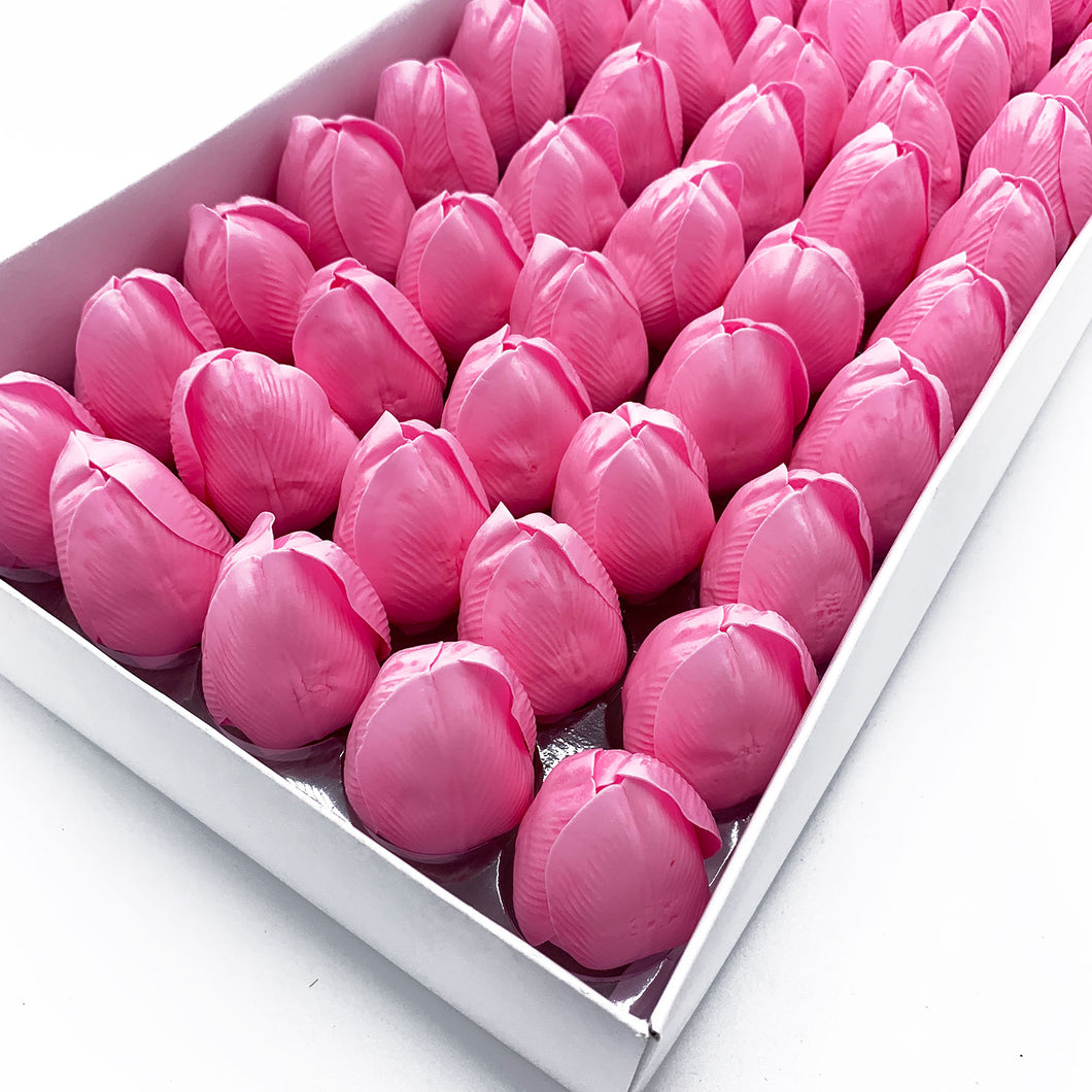 Craft Soap Flower - Med Tulip - Pink - 10 Pieces