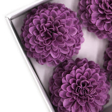 Load image into Gallery viewer, Craft Soap Flower - Small Chrysanthemum - Purple - 10 pieces
