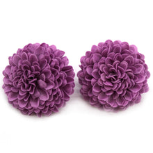 Load image into Gallery viewer, Craft Soap Flower - Small Chrysanthemum - Purple - 10 pieces
