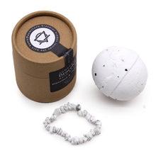 Load image into Gallery viewer, White Jasper Gem Bracelet Bath Bomb
