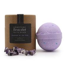 Load image into Gallery viewer, Amethyst Gem Bracelet Bath Bomb
