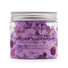 Load image into Gallery viewer, Frosted Sugar Plum Whipped Soap 120g
