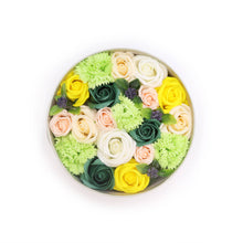 Load image into Gallery viewer, Round Box - Spring Celibrations - Yellow &amp; Greens
