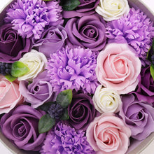Load image into Gallery viewer, Round Box - Lavender Rose &amp; Carnation
